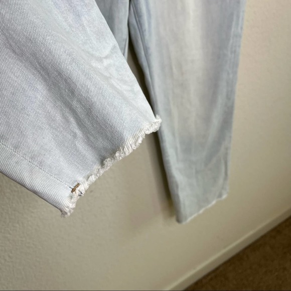 DL1961 Jerry High Rise Vintage Straight Jean Light Wash Raw Hem Size 28 - Picture 5 of 11